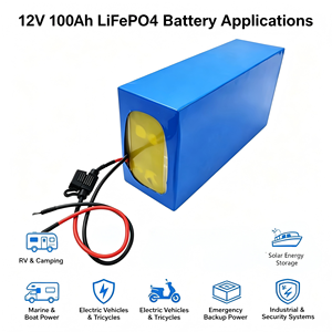 Bateria LiFePO4 12V 100Ah para Atacado: Ideal para RVs, Camping, Armazenamento de Energia Solar, Uso Marítimo e de Barcos, e Energia de Emergência - Product Image 1