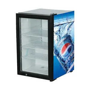 70L personalizado publicidade vidro porta bebidas bancada geladeira