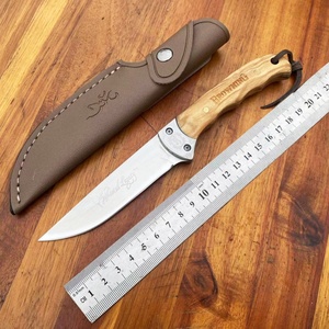 มีดพกพา Y2 Tactical คุณภาพสูง ใบมีดสแตนเลส พร้อมปลอกไม้ OEM แบบปรับแต่งได้ สำหรับใช้งานอุตสาหกรรมและ EDC - Product Image 6