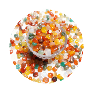 थोक ZF ब्रांड प्राकृतिक एगेट पेबल्स जेम्स्टोन कण औद्योगिक सजावटी के लिए सिलिकॉन डाइऑक्साइड गोलाकार/दीर्घवृत्त - Product Image 3