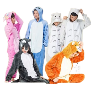 Camisón de dibujos animados de <span class=keywords><strong>Anime</strong></span>, pijama de una pieza de animales, ropa de abrigo gruesa de franela, ropa de casa de dinosaurios para niños, hombres y mujeres - Product Image 2