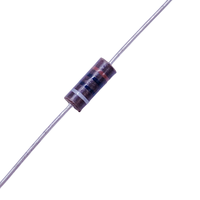 10 Ohms +-5% 0.5W, 1/2W 1/4W 1W 2W résistance de trou traversant Composition axiale en carbone