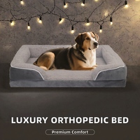 Lit orthopédique pour chien et chat, personnalisé, luxueux, imperméable, amovible, lavable, rectangulaire, solide, hiver, écologique