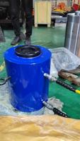 DEELEAP DY-RRH-307 Cylindre hydraulique à double effet pousser-tirer de 30 tonnes, alésage de 90 mm, piston non magnétique, 650 psi, hydraulique creux