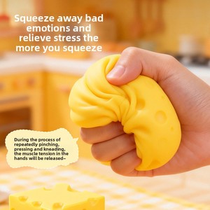 Squeeze Stress Relief Toy 11cm Extra Large Cheese Slow <b>Rebound</b> Flour Stress Relief - Product Image 3