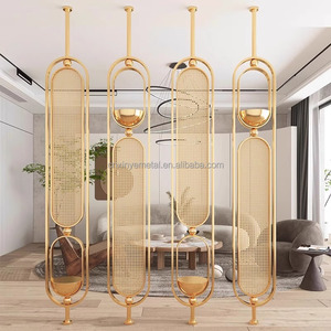 Custom Oval Metal Separator Partition Panel Stainless Steel Trennwand <strong>Screen</strong> &amp; <strong>Room</strong> <strong>Divider</strong> <strong>for</strong> Office Lobby Dining <strong>Room</strong> Hall - Product Image 4