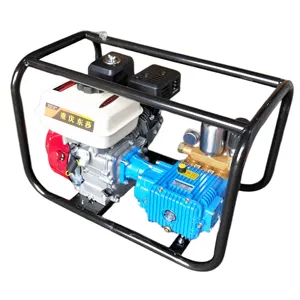 Agricultural HTP 22mm Directly Connect Blue Square Plunger Pump 25mm Frame 170F 7.5HP Gasoline Engine Power Sprayer