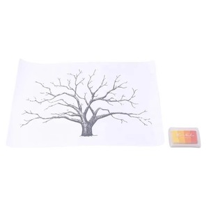 Cá nhân vải vân tay sơn cây đám cưới của khách cuốn sách Quà tặng đám cưới tự làm counion sinh nhật đảng trang trí - Product Image 6