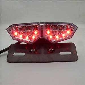 Feu arrière LED pour vélo électrique avec support intégré, fonction frein, feux de circulation et clignotants, accessoires pour moto - Product Image 4