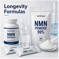 Poudre de NMN pure à 99 % - Nicotinamide Mononucleotide Prix d'usine pour la longévité cellulaire