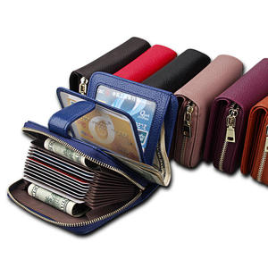 Andong RFID Block Short <b>Wallet</b> <b>Purse</b> <b>for</b> <b>Women</b> Female <b>Wallets</b> Card Holder Fashion Lady Coin <b>Purses</b> Genuine Cow Leather KB132 - Product Image 1