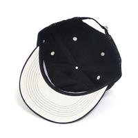 Topi Snapback Pria Bordir 3D Hip Hop Profil Rendah 5 Panel Hitam Klasik Custom Made, Topi Olahraga Pinggiran Datar Grosir