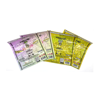 Enveloppe vide de 25g de mélanges d'herbes fumables bon marché et personnalisée avec impression de 20g de substituts de tabac pochette à fermeture éclair enroulable pour fumer