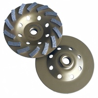 Disque de meulage diamanté turbo M14 de 125 mm, qualité européenne, meulage rapide, grain 40/50 #    Pour béton, pierre, granit, maçonnerie, sol