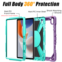 Étui de protection commercial pour tablette Samsung Galaxy Tab S12 Plus, design hybride PC silicone avec béquille stable, anti-choc
