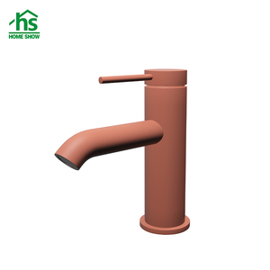 Hiện Đại Duy Nhất Xử Lý San Hô Màu Đỏ Đen Phòng Tắm Vòi Nước Nóng Và Lạnh Nhà Vệ Sinh Vanity Bồn Rửa <span class=keywords><strong>Tap</strong></span> Với Gốm Van Lõi Lưu Vực Mixer - Product Image 4