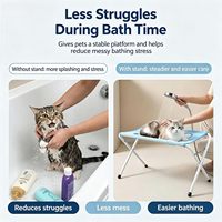 Support de toilettage pour animaux de compagnie, table de toilettage pour chiens, support pliable et portable pour la coupe des ongles et le bain, pour chiens et chats