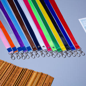 حبل تعليق طويل صديق للبيئة من البوليستر بألوان صلبة متنوعة للمعارض والفعاليات بعرض 1.5 سم - Product Image 5