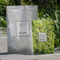 Pochette refermable texturée transparente imprimée en héliogravure, résistante à l'humidité, pour l'emballage de fruits secs, avec taille et logo personnalisés