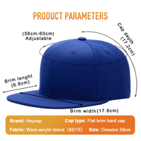 Gorra de Invierno de Moda con Visera Plana, Varios Colores, con Lana, Personalizable con Bordado, Precio al por Mayor