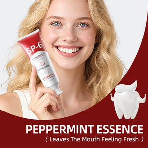 פרוביוטיקה צמחים SP6-1 פרוביוטיקה בהרת משחת שיניים לבנה עם טעם מנטה מגניב לניקוי בסיסי של ריח רע מהפה אצל מבוגרים - Product Image 3