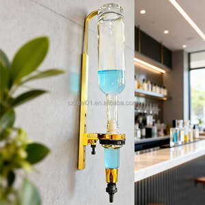 Support mural en métal doré pour distributeur de parfum 500 ml, étagères pour bouteilles en verre, distributeur d'huile parfumée, présentoir de parfum - Product Image 2