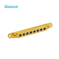 GPPO Mini-SMP Macho Conector RF de 8 canales Latón DC 40GHz para aplicaciones de PCB y RF