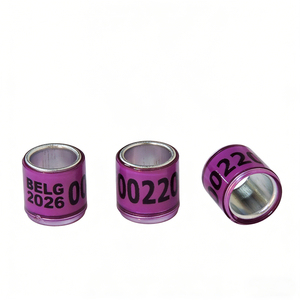 <span class=keywords><strong>2026</strong></span> Vogelring Multicolor Duivenraces Beenring met Woord Oorbellen Metalen Vogelbeenring - Product Image 2