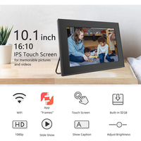 OEM ODM Service Pantalla IPS de 10,1 pulgadas Marco de fotos digital Material plástico Admite formato de video Wifi MP4 y formato de audio MP3