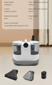 Limpiador de manchas de vapor de secado rápido y húmedo de limpieza profunda de 1700W 15KPA Para manchas de mascotas - Product Image 5