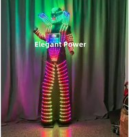 Costume de marcheur sur échasses Night Club Party Wearable Events Girls LED Robot Costumes Display Costumes Party Performance