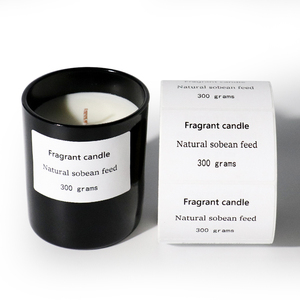 Etiquetas Elegantes para Velas Blancas para Frascos de Vidrio y Latas - Detalles Personalizados de Aroma y Marca - Product Image 4