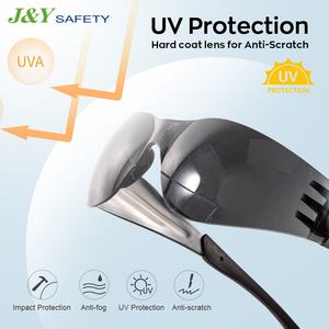 حماية البناء ANSI مكافحة الضباب طلاء التكنولوجيا العمل الأسود نظارات السلامة الصناعية - Product Image 4