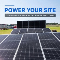 Système de stockage hors réseau personnalisé, directement de l'usine, 12,4-311 kW, station d'énergie solaire mobile pliable