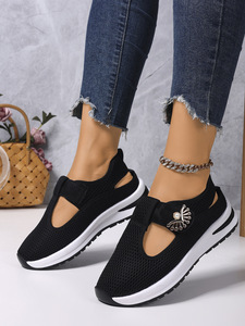 Women Autumn <b>Magic</b> <b>Tape</b> Thick Sole Breathable Closed-Toe Sandals Comfortable Sports Style Sandals - Product Image 6