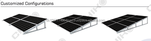 Rampe de module solaire pliable pour toit plat en béton vs solution de montage solaire sur le toit système de ballast - Product Image 6