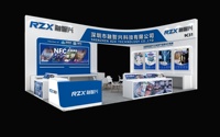 Fabricant d'étiquettes rfid RZX personnalisé carré, rond, forme rectangulaire 13.56MHz RFID sur autocollant d'étiquettes métalliques