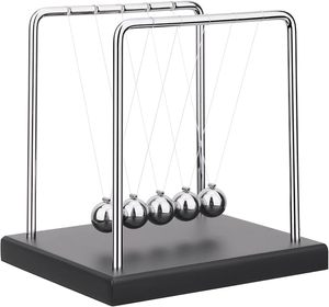 <span class=keywords><strong>Newton</strong></span>'s Cradle Balance Balls Novel Science Physics Gadget per l'home Office cinetic Motion Toy decorazione Desktop Newtoy per bambini - Product Image 1
