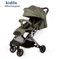 Poussette pliable et légère Kidilo pour bébé, voiture haute pour bébé avec possibilité de s'asseoir et de s'allonger pour les voyages transfrontaliers