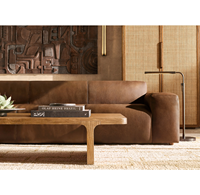 Mobilier moderne d'intérieur haut de gamme pour salon table basse de luxe en bois massif de style italien