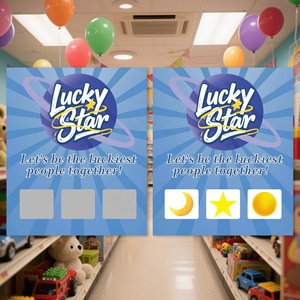 Lucky Star Custom Scratch Card Match 3 Same to Scratch Win Digital Printing Random Prize Design for Europe - Product Image 4
