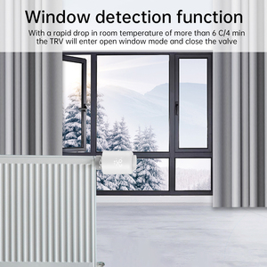 Válvula Termostática Inteligente para Radiador SIXWGH Tuya Zigbee, Control por Voz a través de la Aplicación, Programación Automática, Diseño de Barra, Compatible con <span class=keywords><strong>Alexa</strong></span>/Google <span class=keywords><strong>Android</strong></span>, para Hoteles - Product Image 5