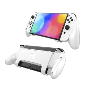 Chất Lượng Cao Căng Ra Xử Lý Trường Hợp Đối Với Nintendo Chuyển Đổi Oled Tay Grip Trò Chơi Máy Nghe Nhạc Với Khung Và 3 Thẻ Lưu Trữ Khe Cắm