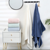 Serviette de bain pour hôtel 5 étoiles, blanche, de luxe, pour salle de bain, 100% coton biologique, pour hôtel