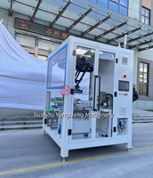 Ligne de production de conditionnement de bouteilles de jus robotisées de haute qualité, machine d'emballage de boîtes de boissons à alimentation manuelle Spider Hand, palettiseur pour l'alimentation