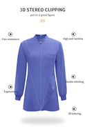 Nouvelle Collection 2026 – Ensembles d'uniformes médicaux pour femmes à manches longues en sergé, avec détection d'aiguilles, thermocollés, utilisables quatre saisons TS