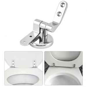 Nuove Cerniere per Sedile WC in Lega di Zinco per Hotel, Accessori per Toilette Resistenti con Viti e Raccordi per Bagno - Product Image 1