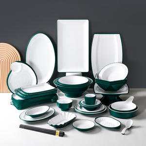 Platos de cena de melamina con logotipo personalizado de envío rápido, <span class=keywords><strong>vajilla</strong></span> Redonda al por mayor, colección de platos duraderos y elegantes - Product Image 3