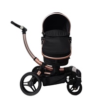 Système de voyage de luxe en aluminium de haute qualité 360 degrés pivotant 2 en 1 landau poussette bébé