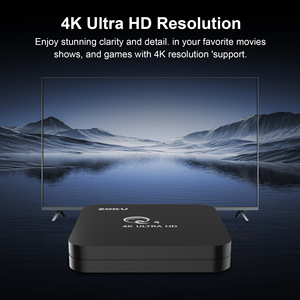 กล่องรับสัญญาณทีวีอัจฉริยะเครือข่าย4K แอนดรอยด์14 Wi-Fi <span class=keywords><strong>5G</strong></span> สำหรับผมเส้นที่สองผลิตจากโรงงานที่กำหนดเองขายส่ง - Product Image 2